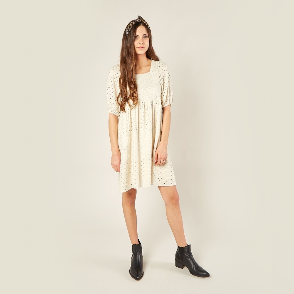 Rylee + Cru Eyelet Gretta Babydoll Dress